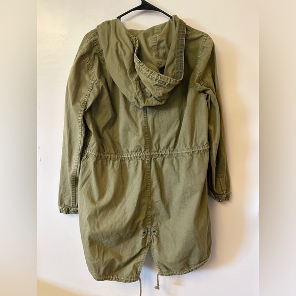 Madewell Madewell Fishtail Anorak hooded jacket in army green - Picture 4 of 10